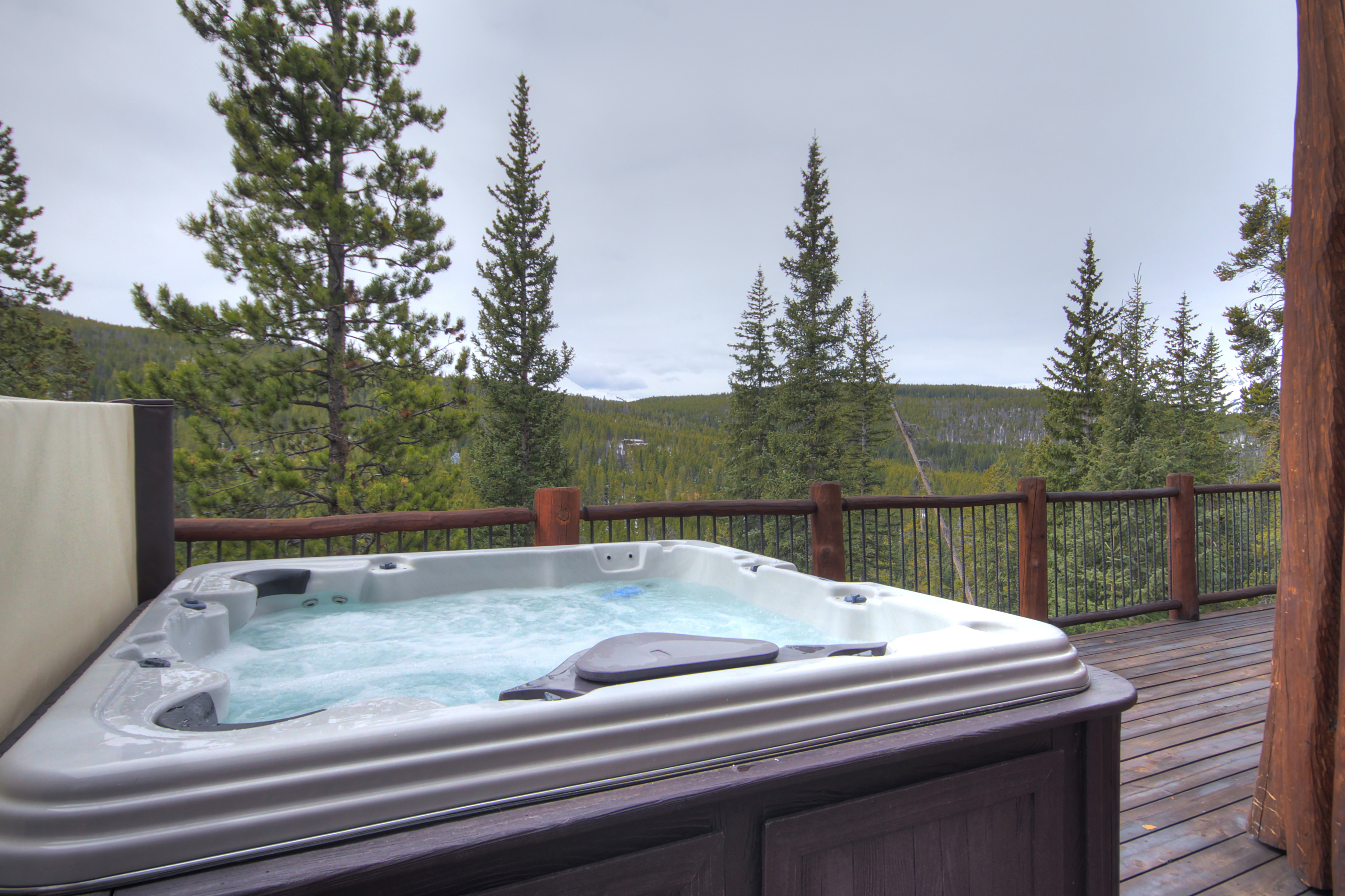 Take in the beautiful views from the hot tub - Clowsgill Holme Breckenridge Vacation Rental