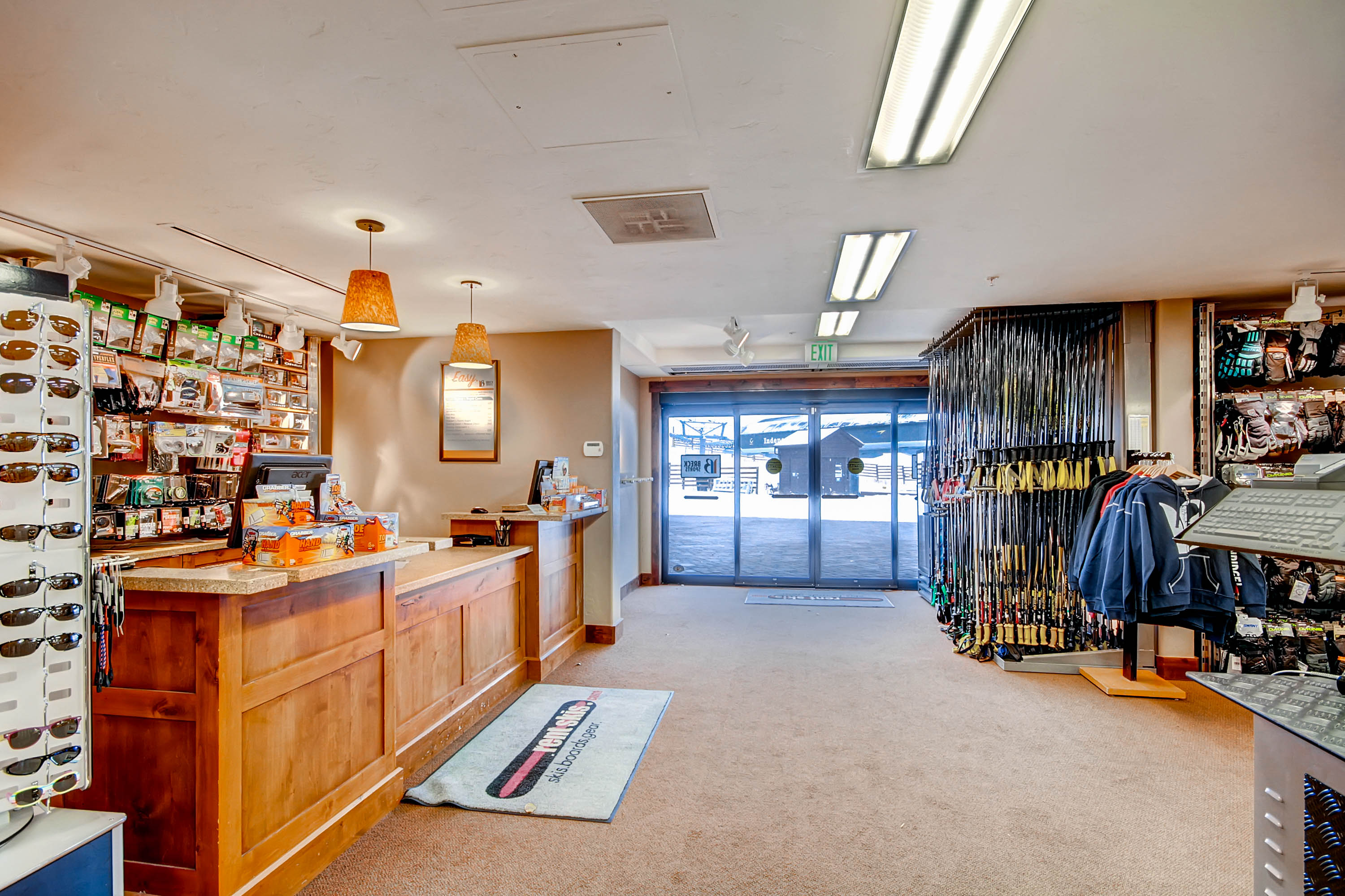 On site gear shop