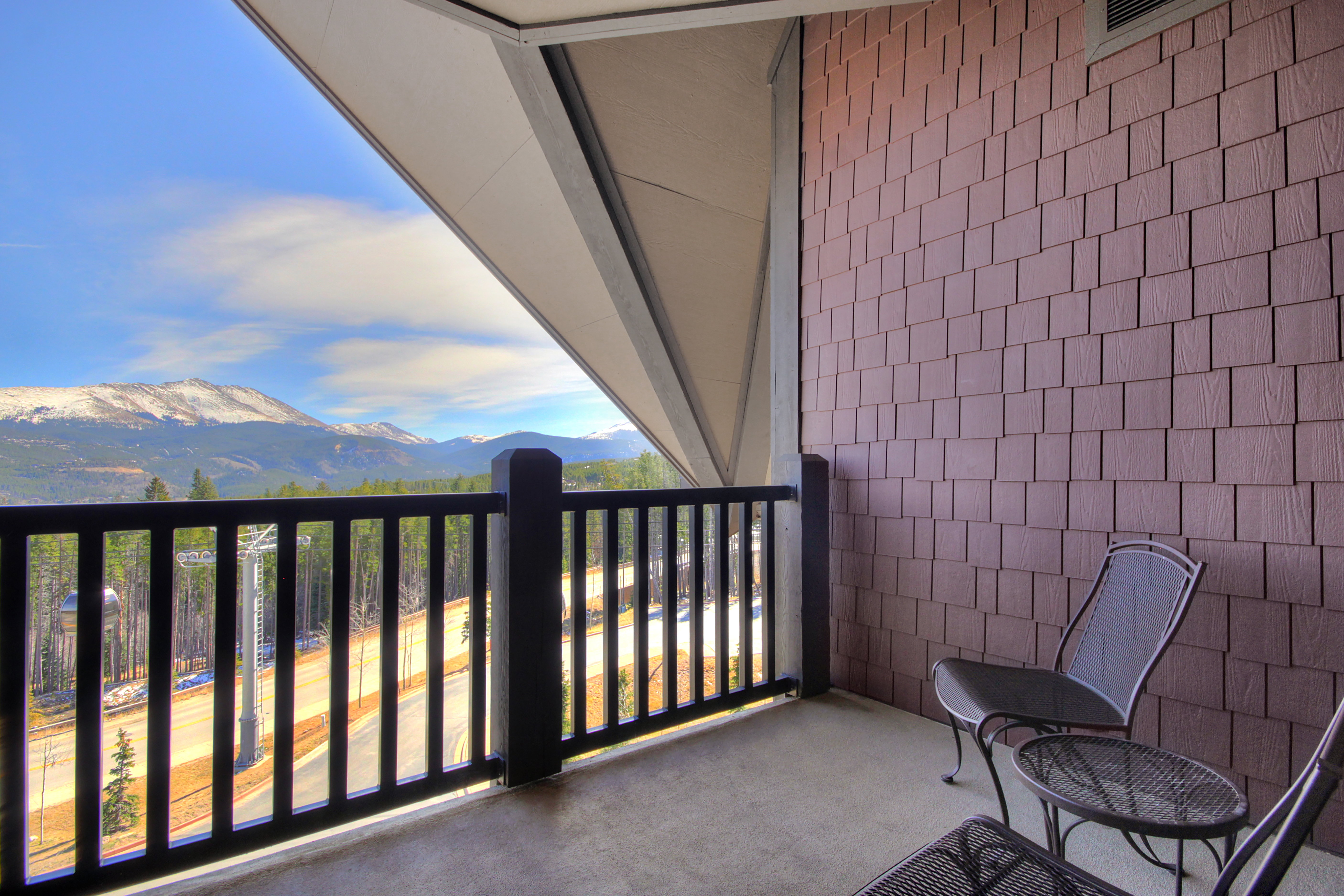 Enjoy coffee on the private deck while taking in the view.