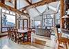 Dining area with seating for 10 - Dunkin Hill Lodge Breckenridge Vacation Rental 