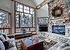 Spacious living room - Dunkin Hill Lodge Breckenridge Vacation Rental 