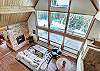 Overhead living area view - Lodge at Boreas Pass Breckenridge Vacation Rental 