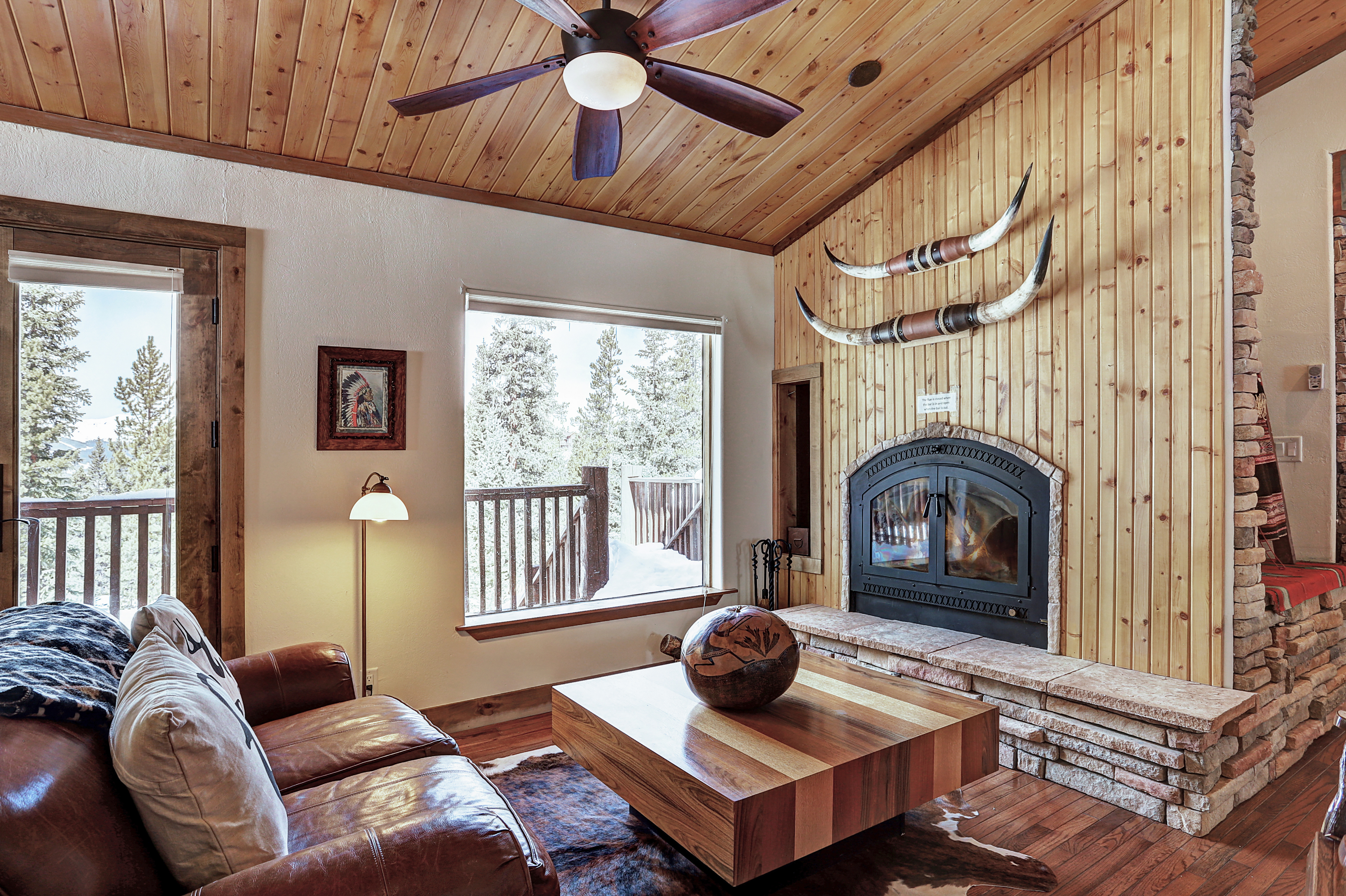 Relax in this cozy and welcoming living area - Lodge at Boreas Pass Breckenridge Vacation Rental