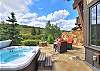 Take in the gorgeous views from the hot tub - Lone Star Lodge Breckenridge Vacation Rental