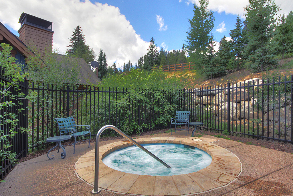 Many community hot tubs surround the property.
