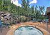 Many community hot tubs surround the property. 