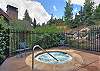 Many community hot tubs surround the property. 