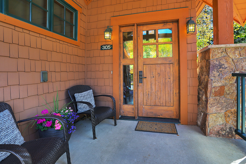 Sitting area on the front patio.