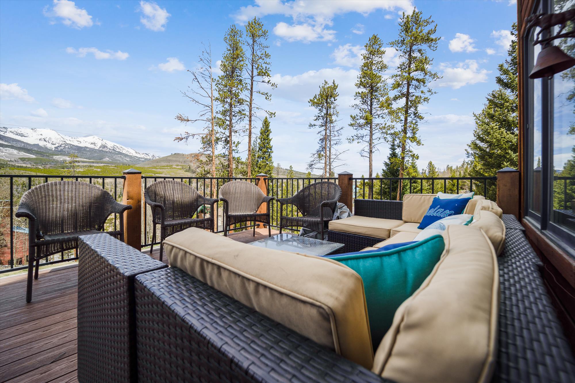 Outdoor seating area - Powder Moose Villa - Breckenridge Vacation Rental