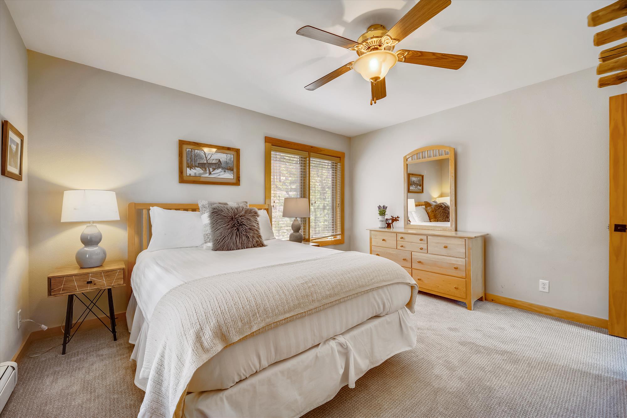 Queen Bedroom - main level - Powder Moose Villa - Breckenridge Vacation Rental