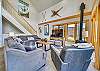 Living Area with fireplace - Powder Moose Villa – Breckenridge Vacation Rental