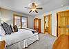 Queen Bedroom - main level - shared bathroom - Powder Moose Villa - Breckenridge Vacation Rental