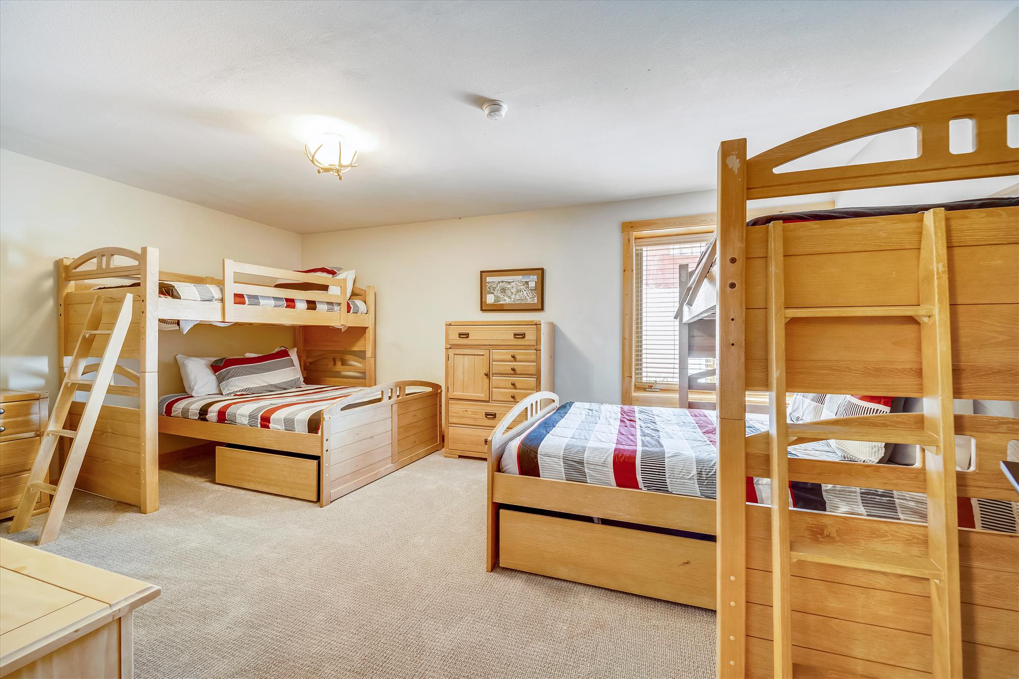 Bunk Bedroom  - lower level - Powder Moose Villa - Breckenridge Vacation Rental