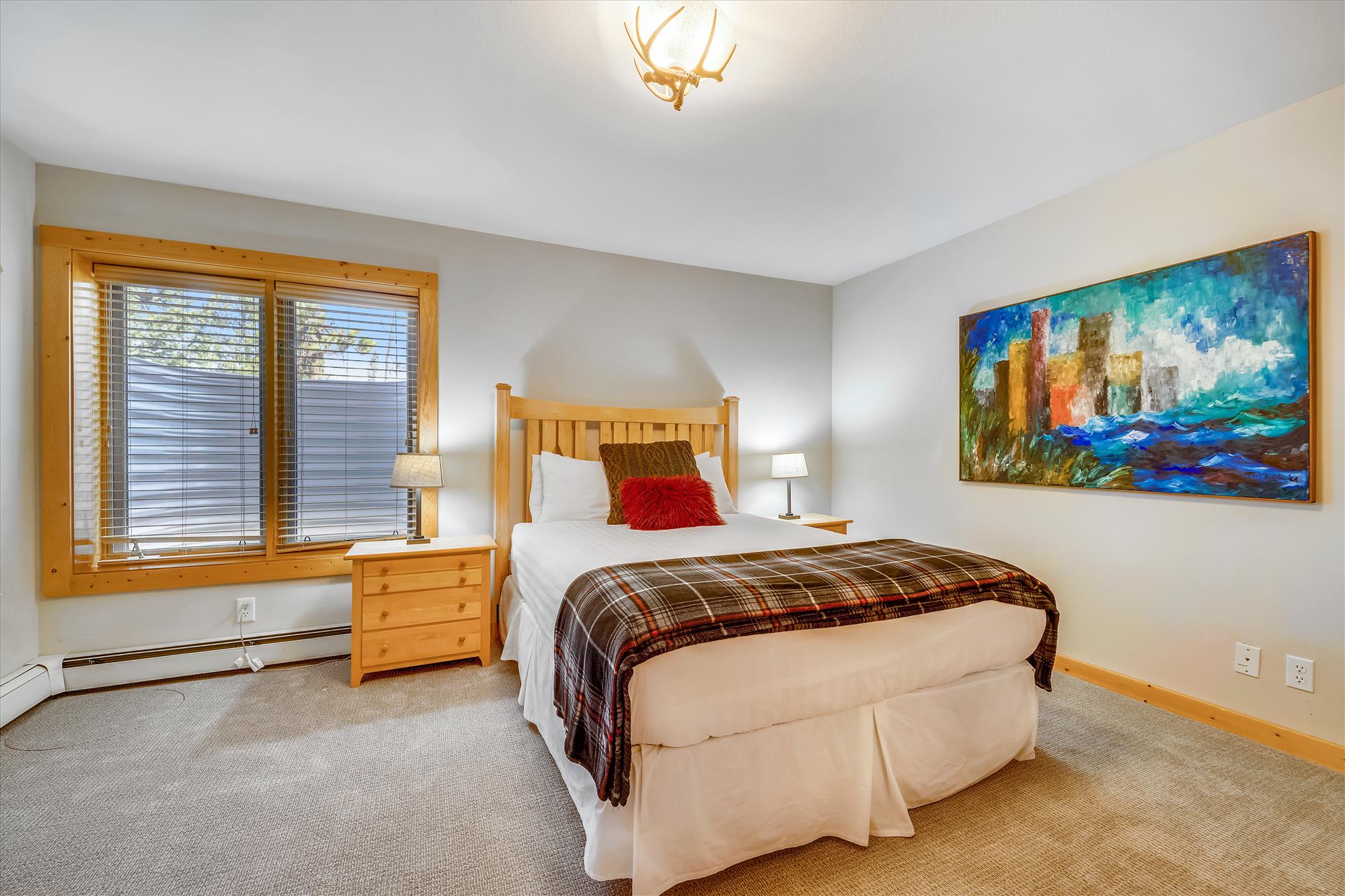 Queen Bedroom - lower level - Powder Moose Villa - Breckenridge Vacation Rental
