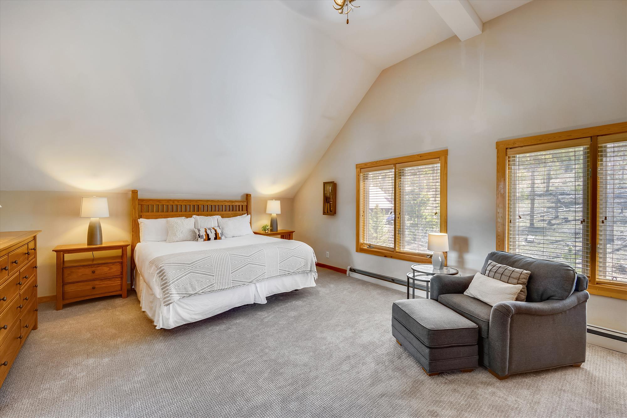 Master King Bedroom - upper level - Powder Moose Villa - Breckenridge Vacation Rental