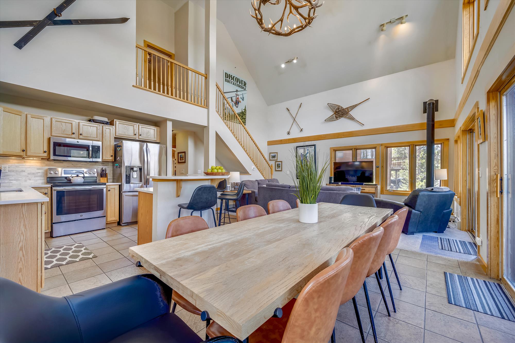 Dining & Kitchen areas - Powder Moose Villa - Breckenridge Vacation Rental