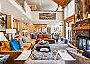 The large living room is open to the dining area and kitchen, Snow Mansion, Breckenridge Vacation Rental