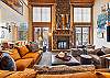 Large living room with a gas fireplace, great views and plenty of seating, Snow Mansion, Breckenridge Vacation Rental