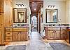 Enjoy two sinks in the private main bathroom, Snow Mansion, Breckenridge Vacation Rental