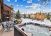 Private hot tub with amazing views of the Breckenridge ski area, Snow Mansion, Breckenridge Vacation Rental