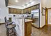 Kitchen island bar seats 4 - Highwood Hideaway Breckenridge Vacation Rental