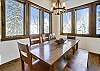 Dining area with beautiful views, seats 8 - Highwood Hideaway Breckenridge Vacation Rental