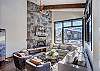 Floor to ceiling windows allow you to take in the incredible mountain views- Breckenridge Vacation Rental