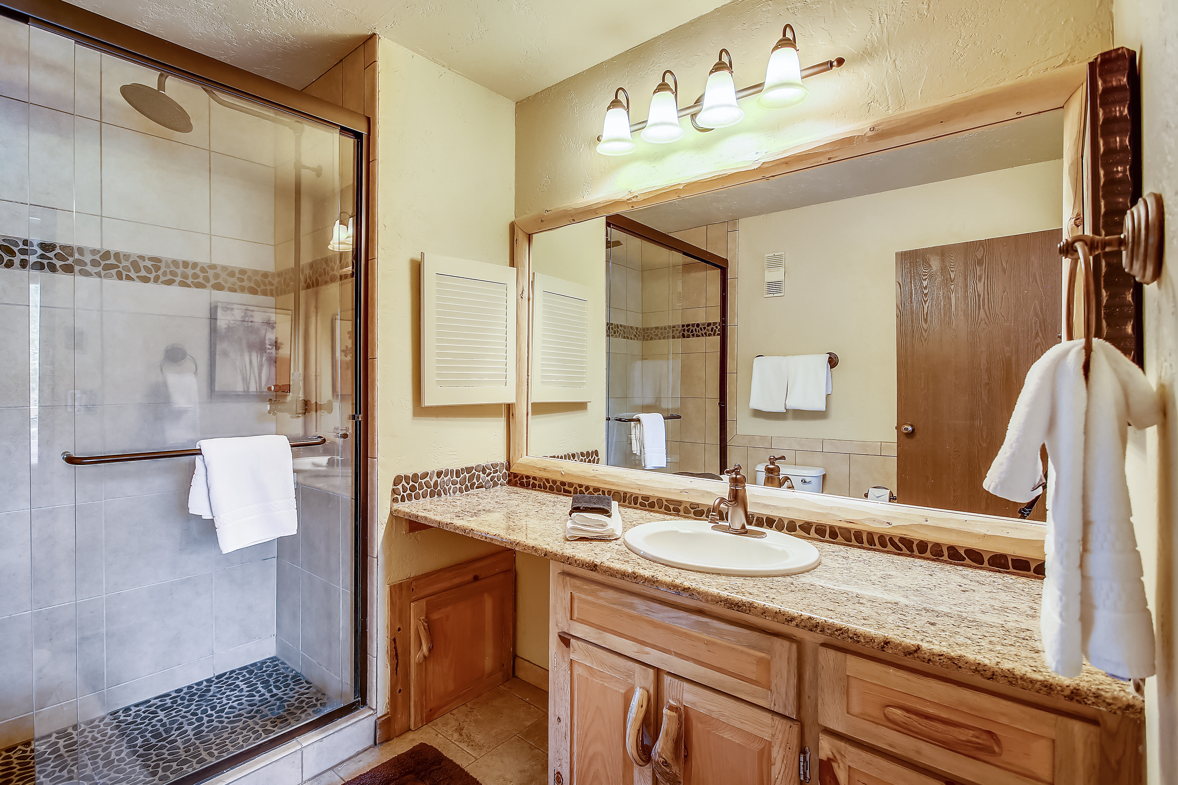 Private master bathroom with walk in shower - Cedars 53 Breckenridge Vacation Rental