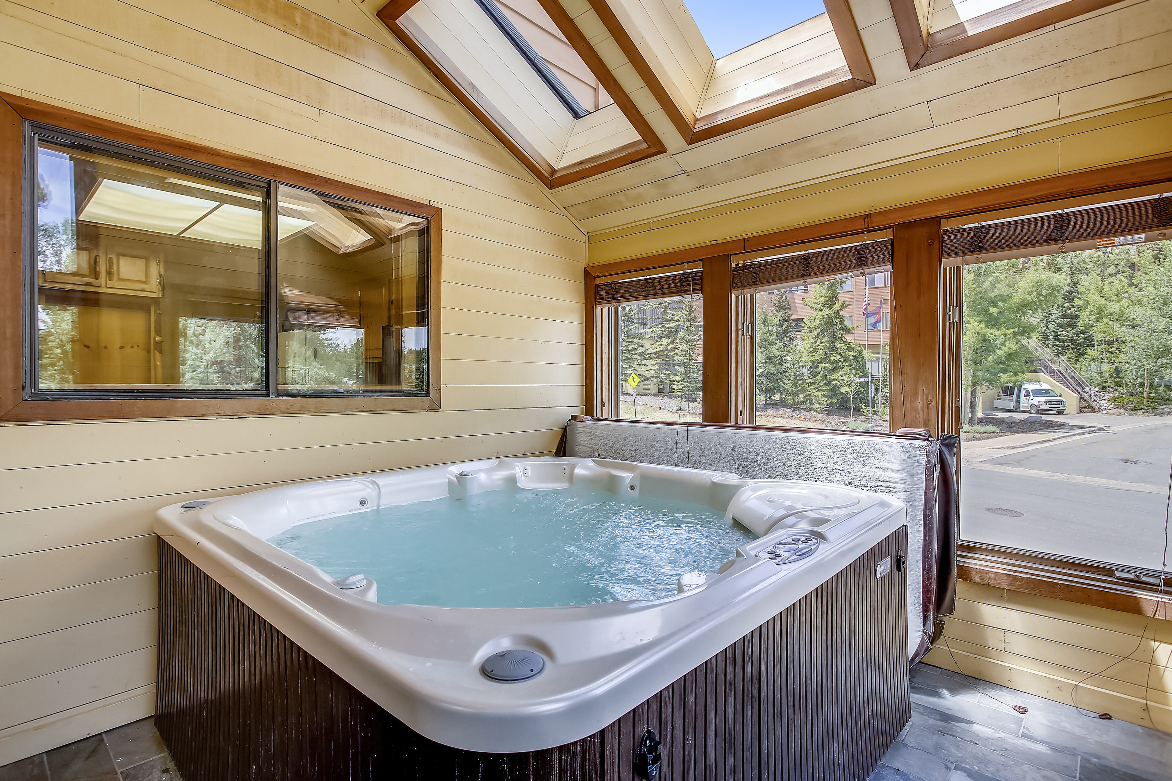 Soak in the communal hot tubs after a long day - Cedars 53 Breckenridge Vacation Rental