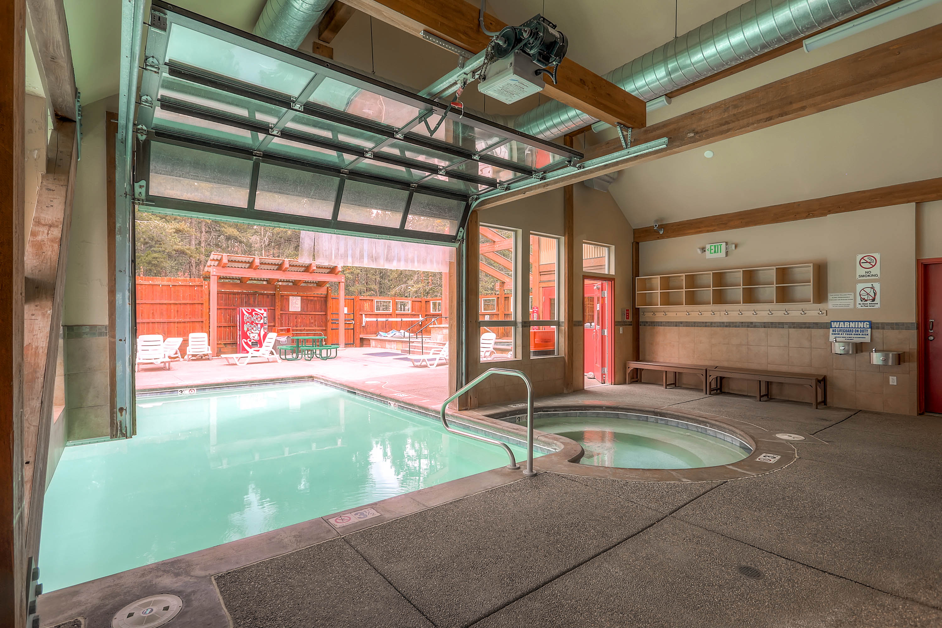 Indoor area hot tub and pool - Cedars 53 Breckenridge Vacation Rental