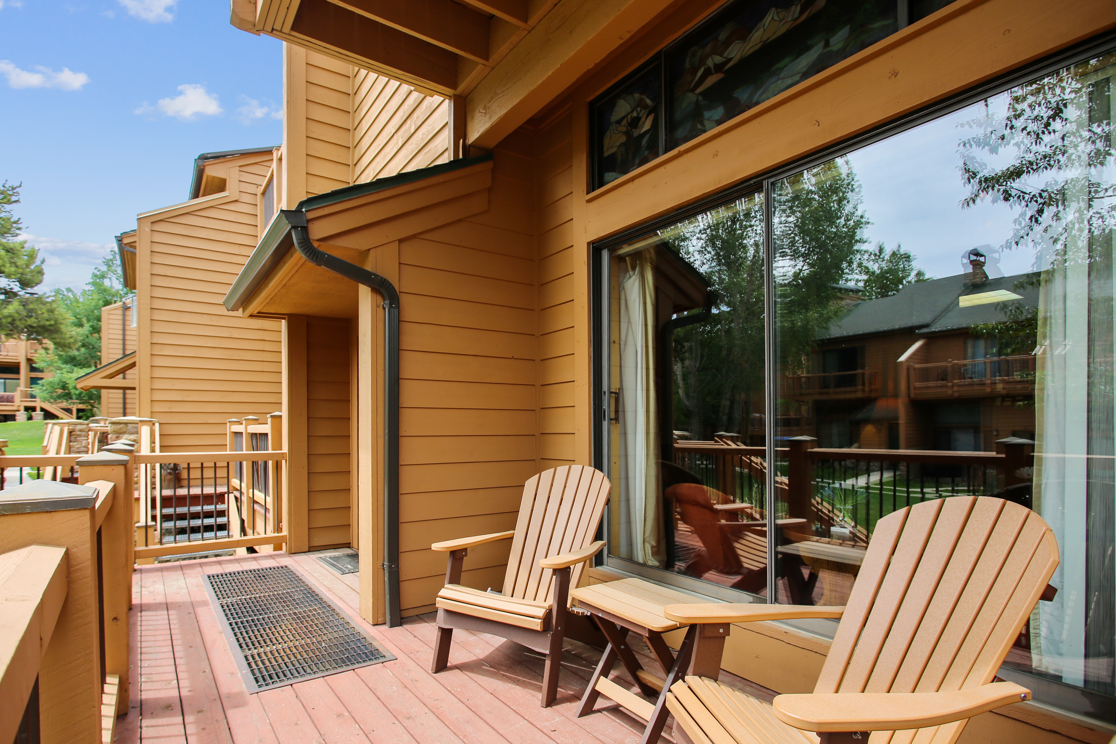 Beautiful outdoor seating area - Cedars 53 Breckenridge Vacation Rental