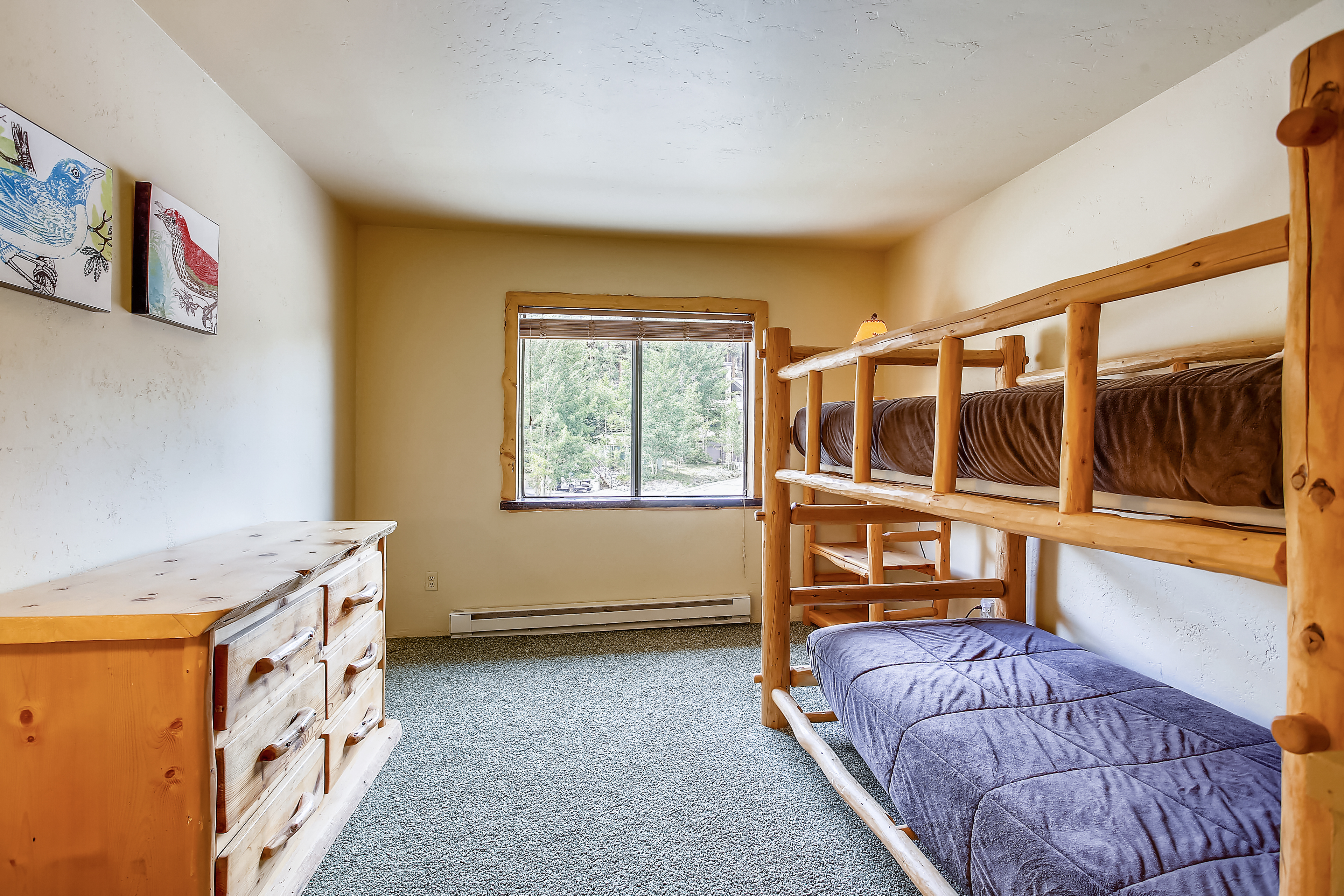 Bunk bedroom with twin/twin bunk bed - Cedars 53 Breckenridge Vacation Rental