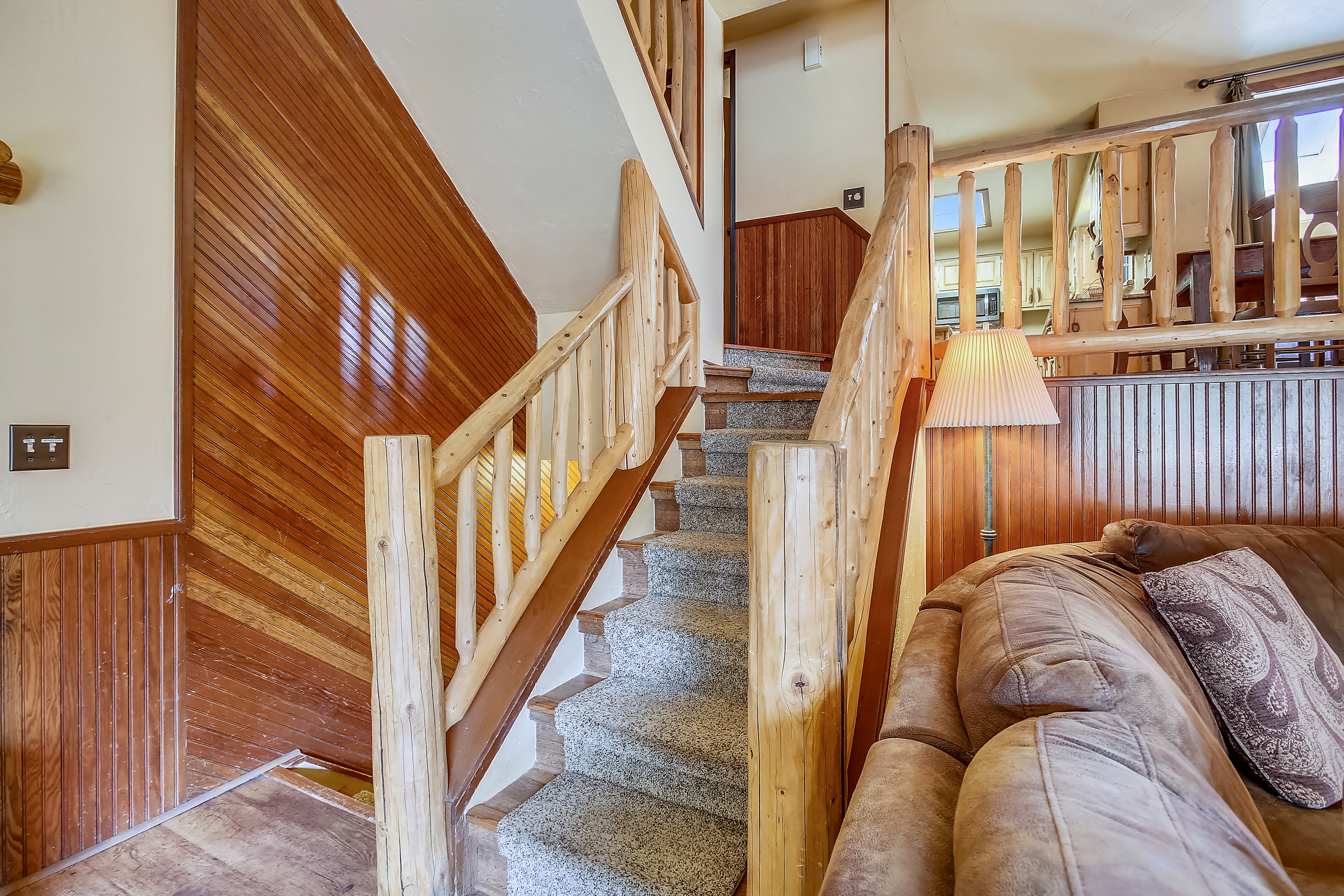 Stairway to upper levels - Cedars 53 Breckenridge Vacation Rental