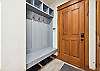 Lower entrance storage bench off garage - lower level - Cucumber 41 - Breckenridge Vacation Rental