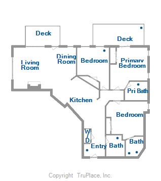 One level floor plan - 4th Floor - One Ski Hill Place 8424 - Breckenridge Vacation Rental