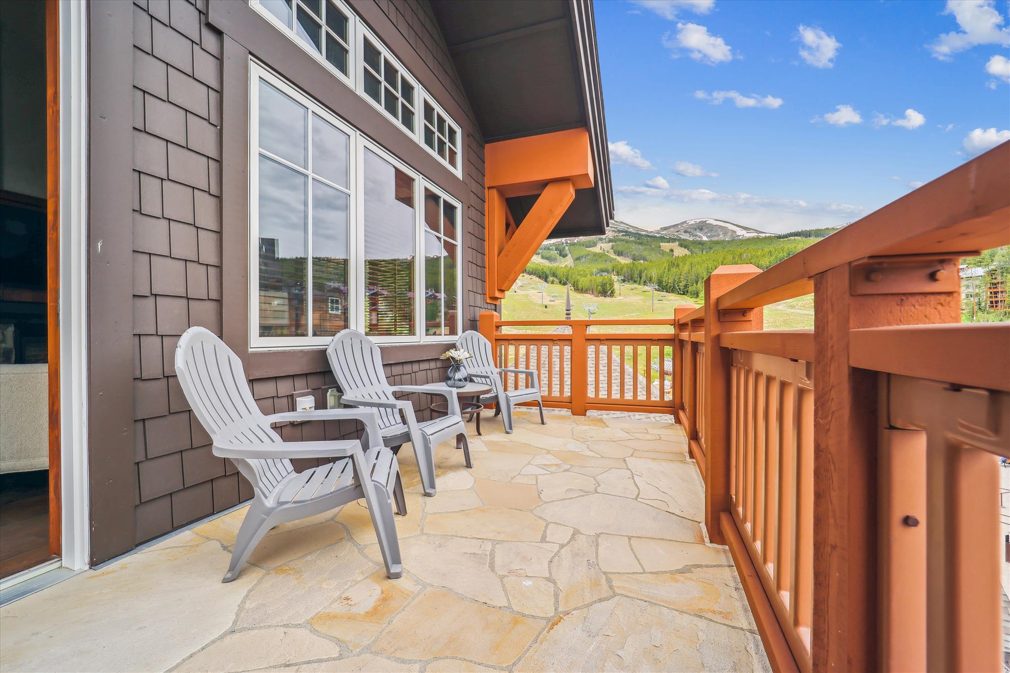 Deck - off living and dining areas - One Ski Hill Place 8424-Breckenridge Vacation Rental