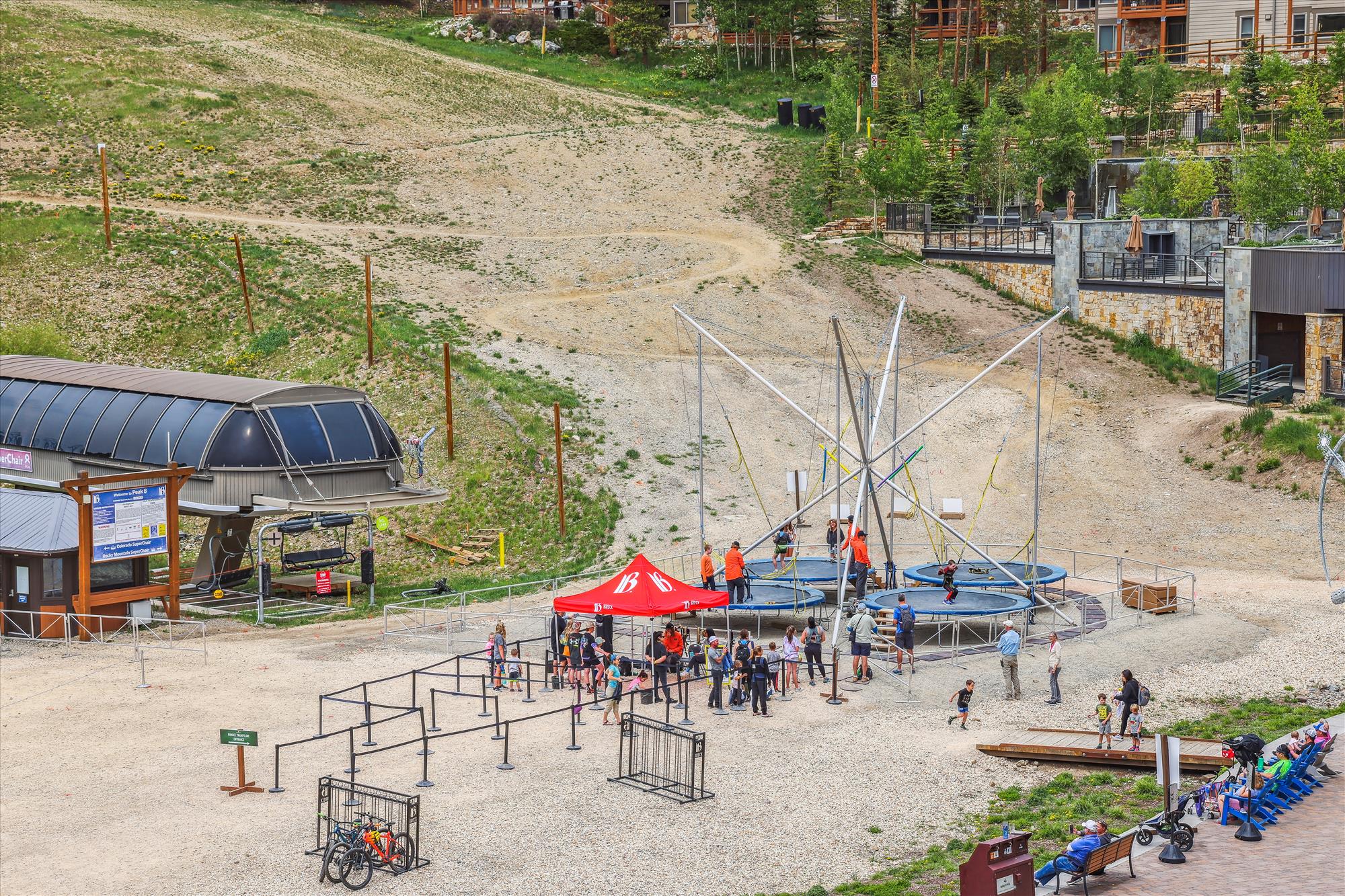 Peak 8 fun park trampoline area - One Ski Hill Place 8424 - Breckenridge Vacation Rental