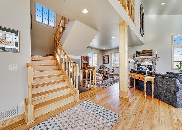 Stairwell to bottom and top floor - Chateau D'Amis Silverthorne Vacation Rental