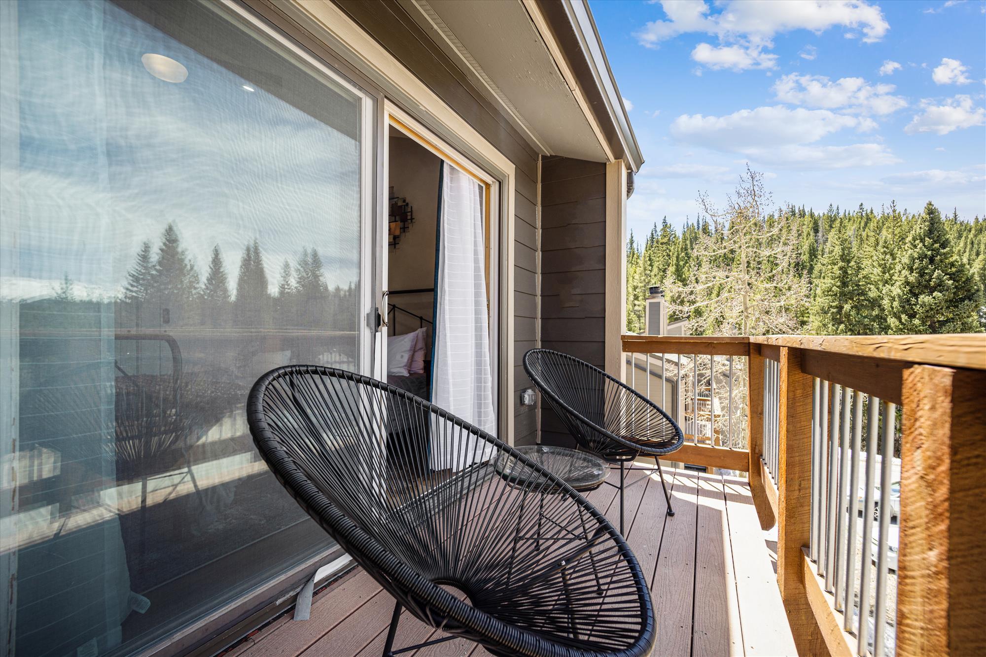 Deck off of master bedroom - Tenmile Viewhouse Breckenridge Vacation Rental