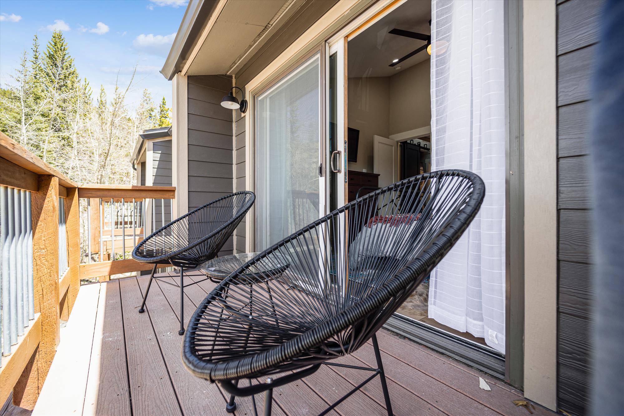 Master bedroom deck -Tenmile Viewhouse Breckenridge Vacation Rental