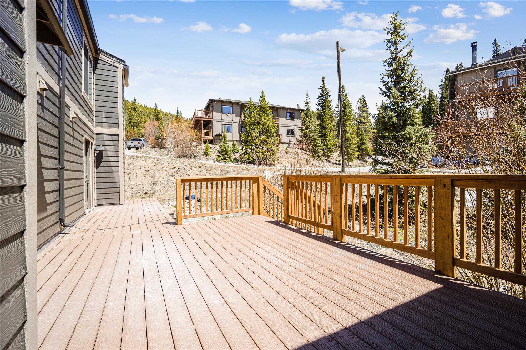Rear deck - Tenmile Viewhouse Breckenridge Vacation Rental