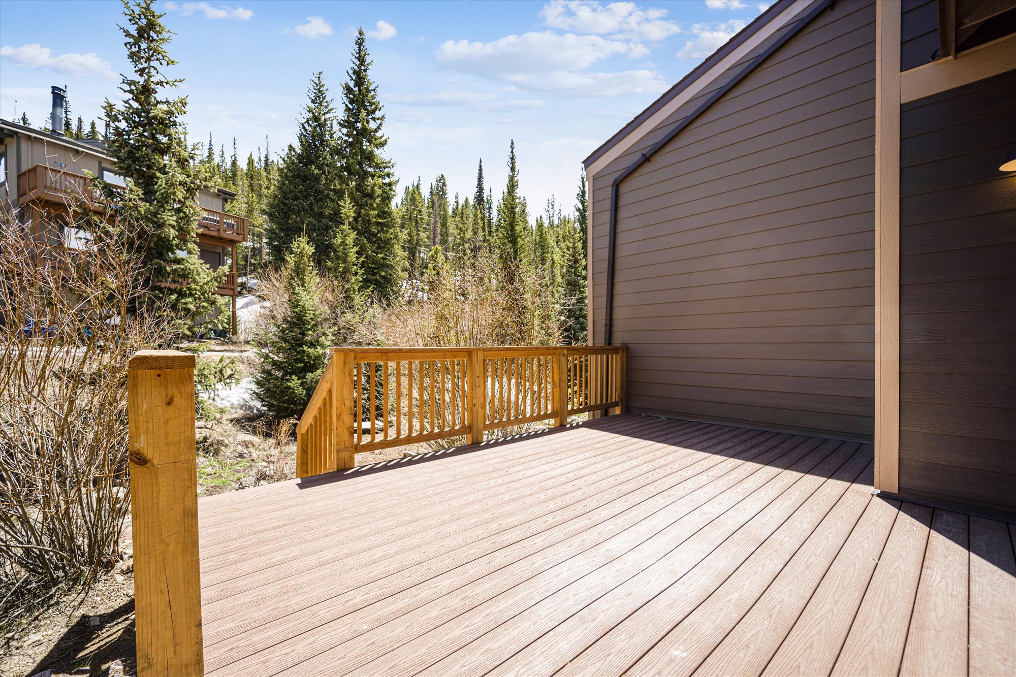 Rear deck - Tenmile Viewhouse Breckenridge Vacation Rental