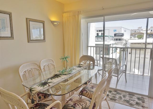 Lovely Little condo at the marina has a great view of the Waterway! A1113MB