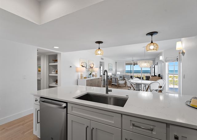 The Sunsets are amazing from this newly renovated villa on the Gulf, B1211A+