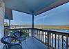 Third floor balcony off of the master bedroom. Private elevator