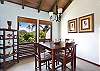 Kahala 833's dining area with Mt Ha'upu in the view