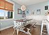 Enjoy family meals together at this large dining table. Counter top barstools are available as well!