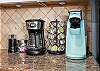 K-cup coffee maker and Automatic drip is available inside the unit 