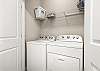 Full size washer and dryer inside the unit 