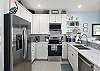 Fully stocked kitchen with all that you'll need to cook family meals.